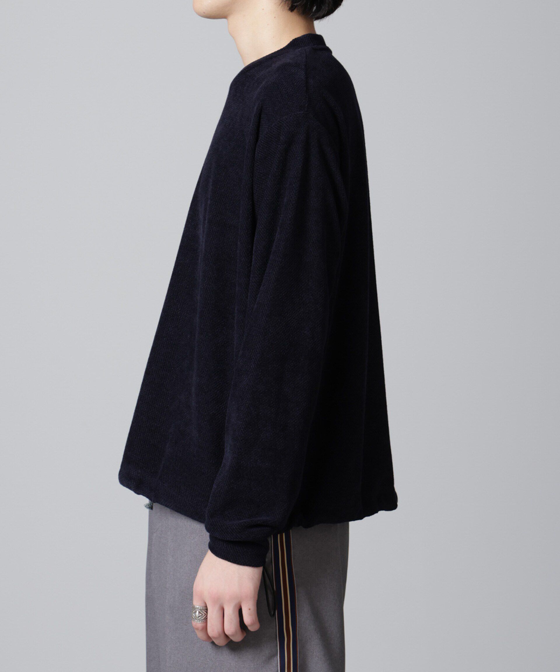 nano･universe「モールライクドローコードプルオーバー 長袖」|Tシャツ・カットソー|