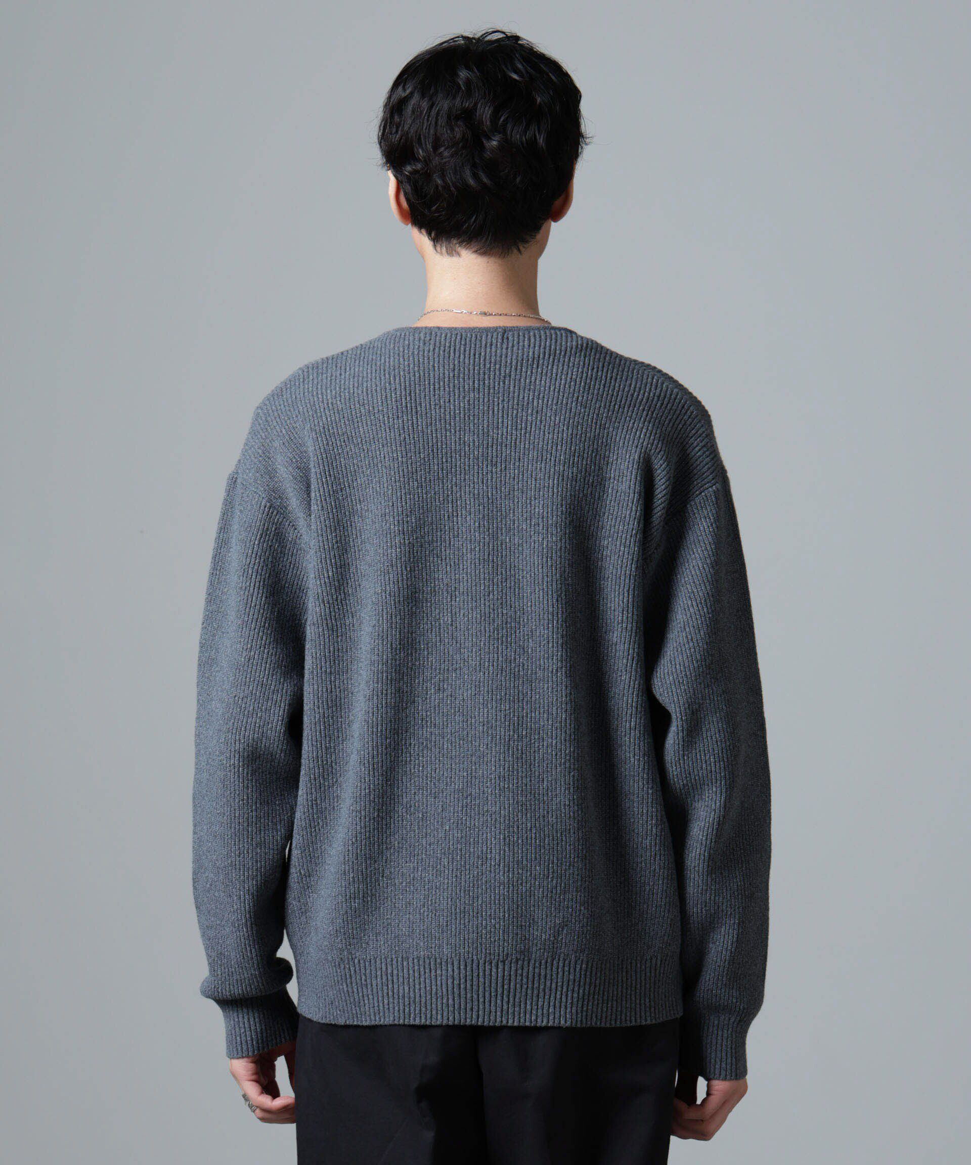 nano･universe「畔編みニットブルゾン」|ニット・セーター|