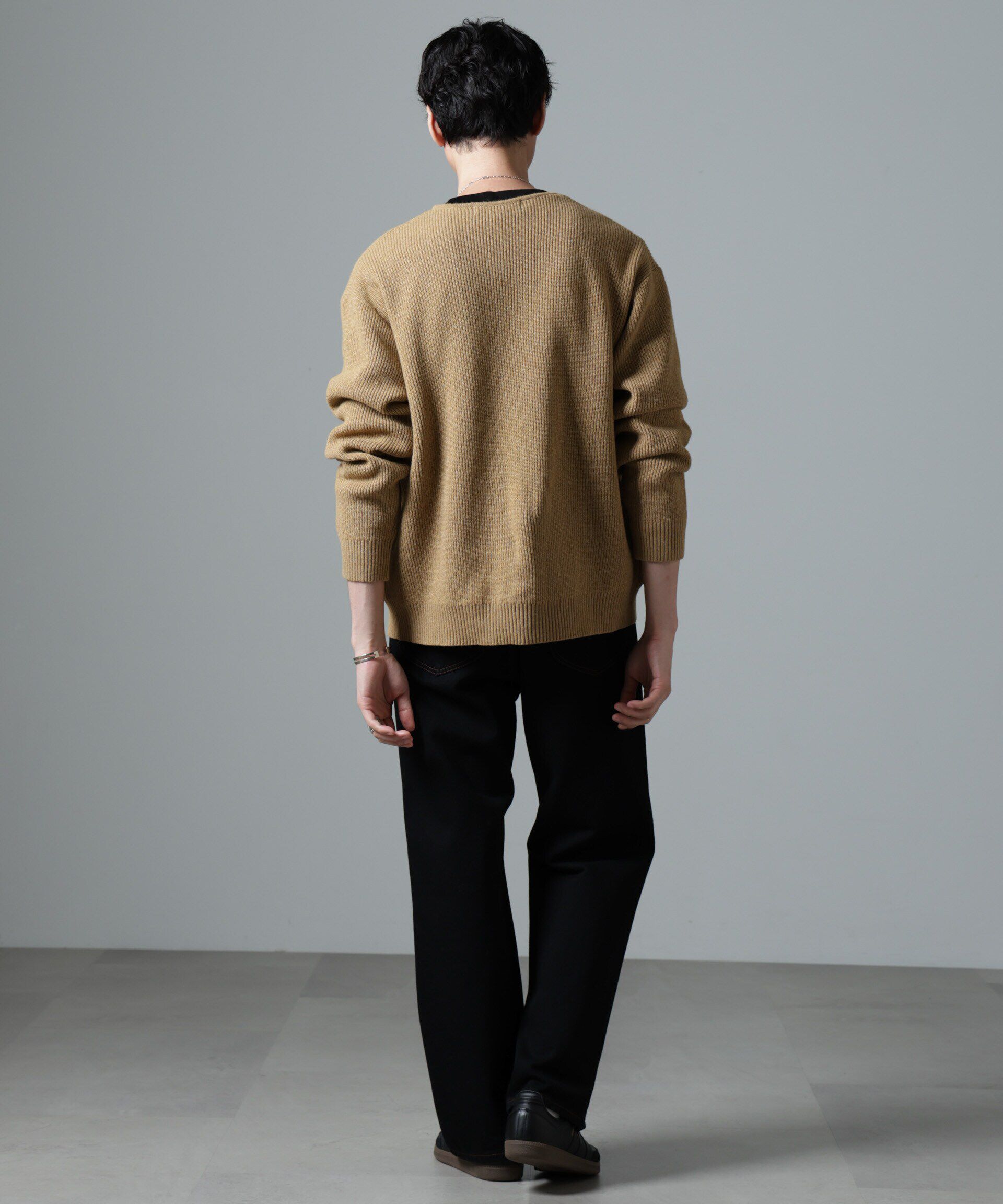 nano･universe「畔編みニットブルゾン」|ニット・セーター|