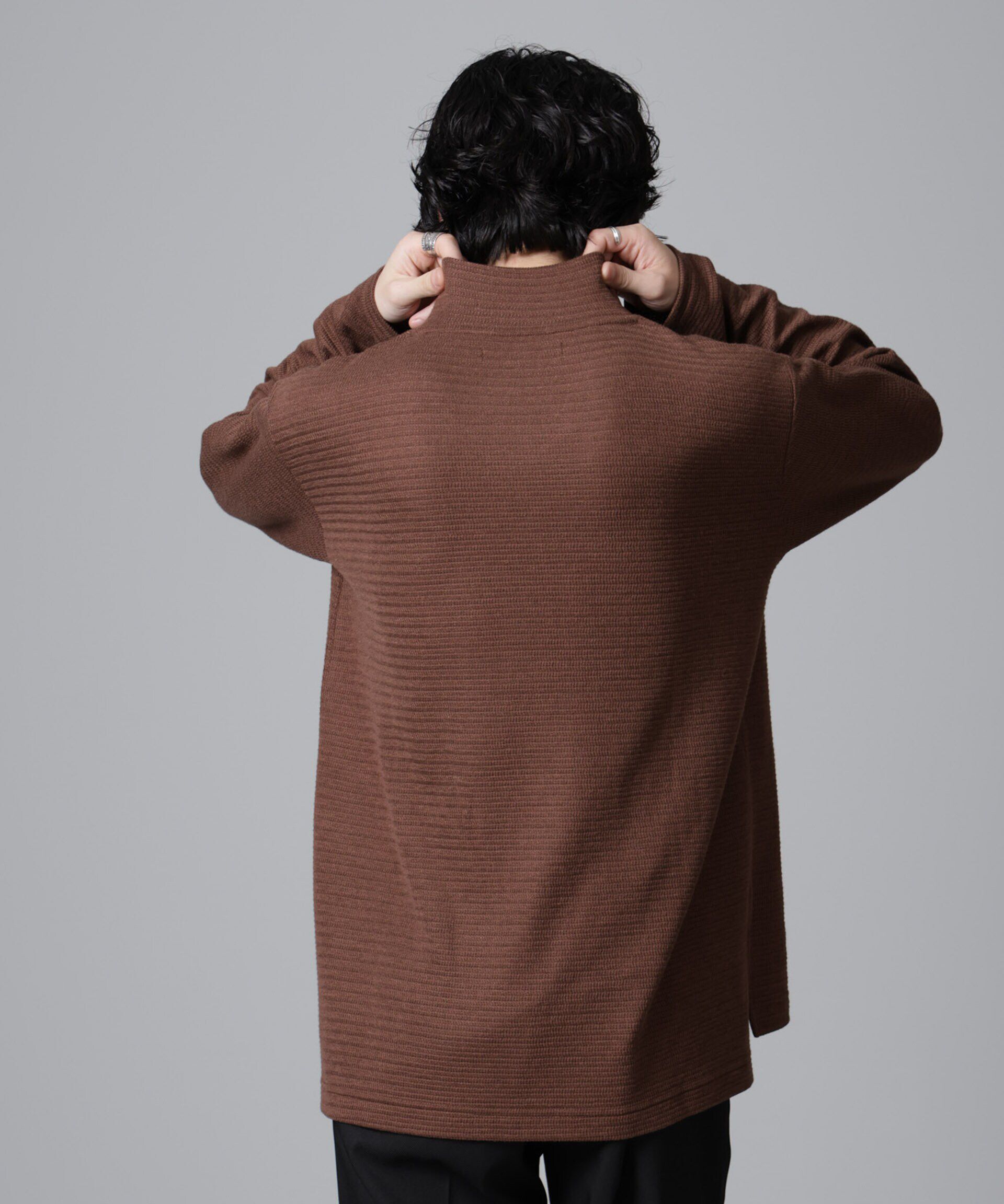 nano･universe「WEB限定/デザインネックサーマルプルオーバー 長袖」|Tシャツ・カットソー|