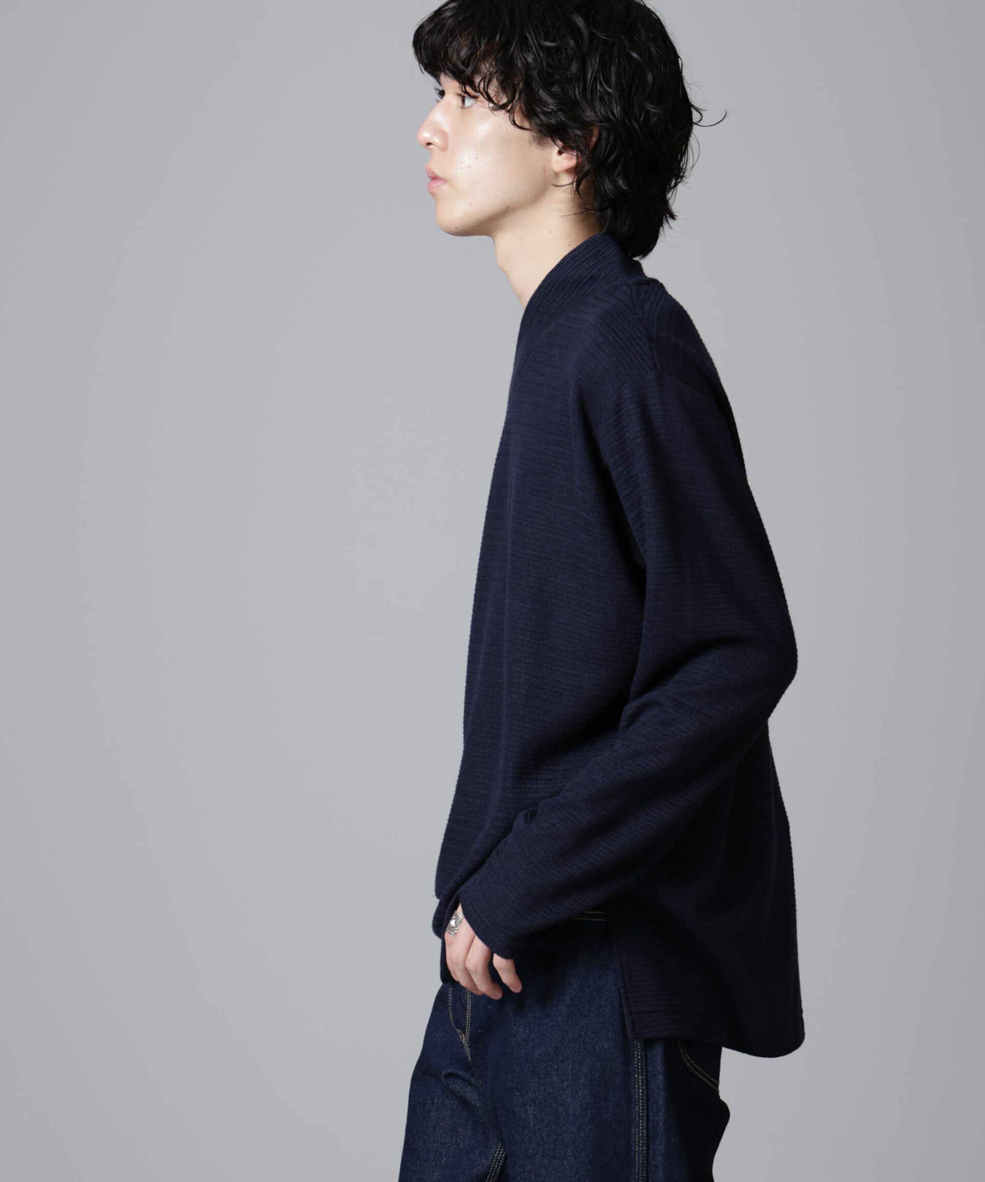 nano･universe「WEB限定/デザインネックサーマルプルオーバー 長袖」|Tシャツ・カットソー|