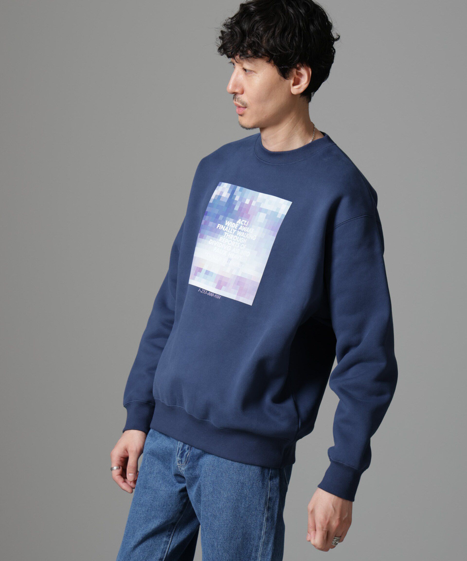 nano･universe「｢MOFFISIE｣オリジナルプリントスウェット」|Tシャツ・カットソー|