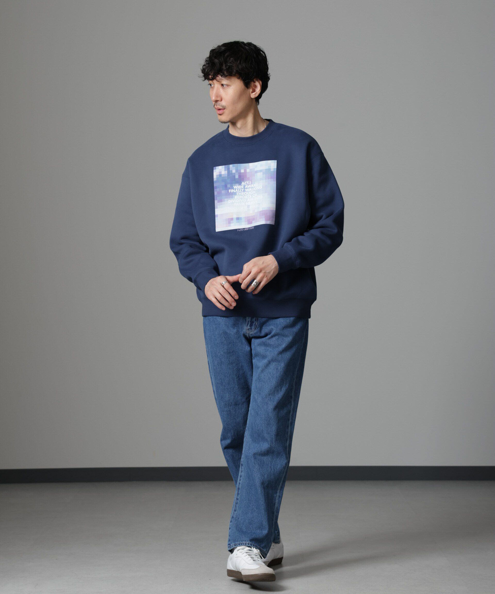 nano･universe「｢MOFFISIE｣オリジナルプリントスウェット」|Tシャツ・カットソー|