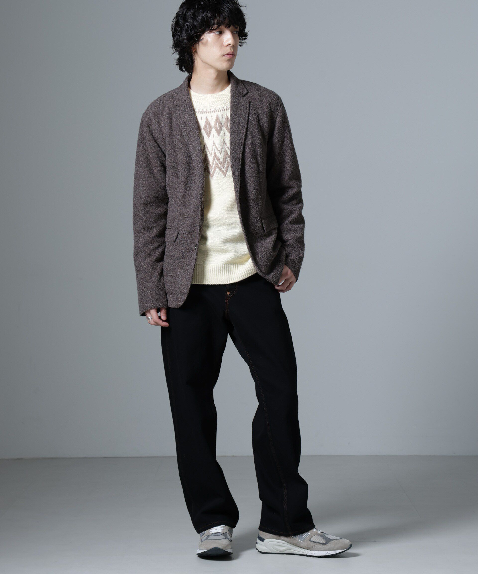 nano･universe「ストレッチメランジジャケット(セットアップ可)」|テーラードジャケット|