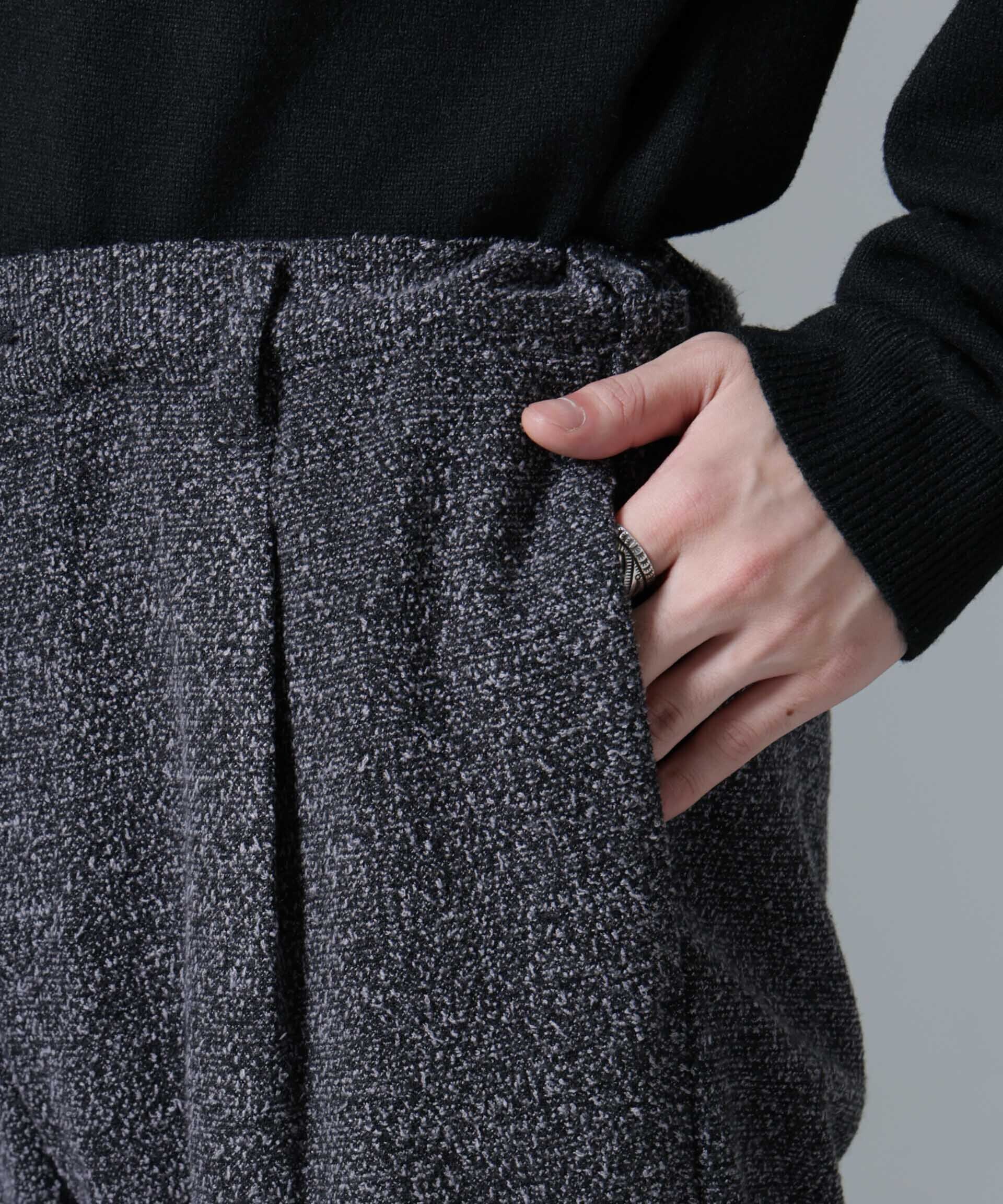 nano･universe「ストレッチメランジイージーパンツ(セットアップ可)」|チノ|