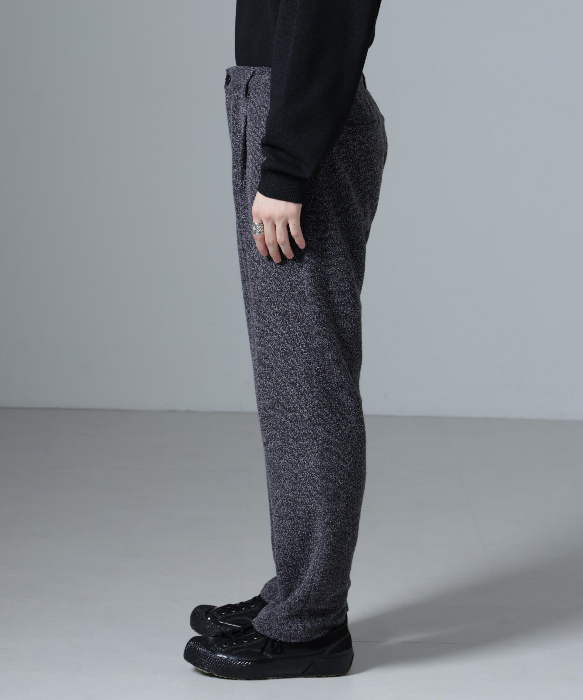 nano･universe「ストレッチメランジイージーパンツ(セットアップ可)」|チノ|