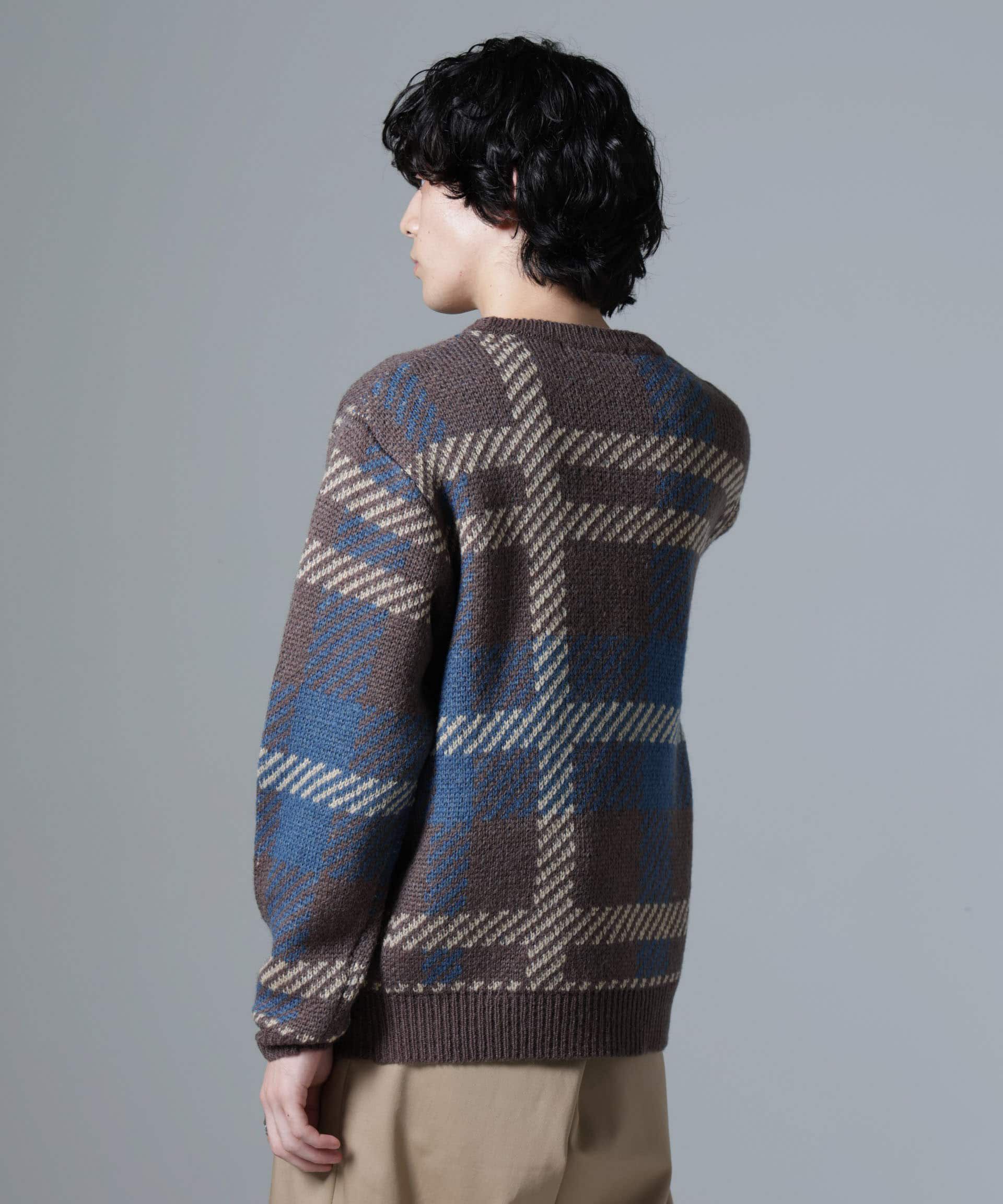 nano･universe「ウールミックスパターンニット」|ニット・セーター|