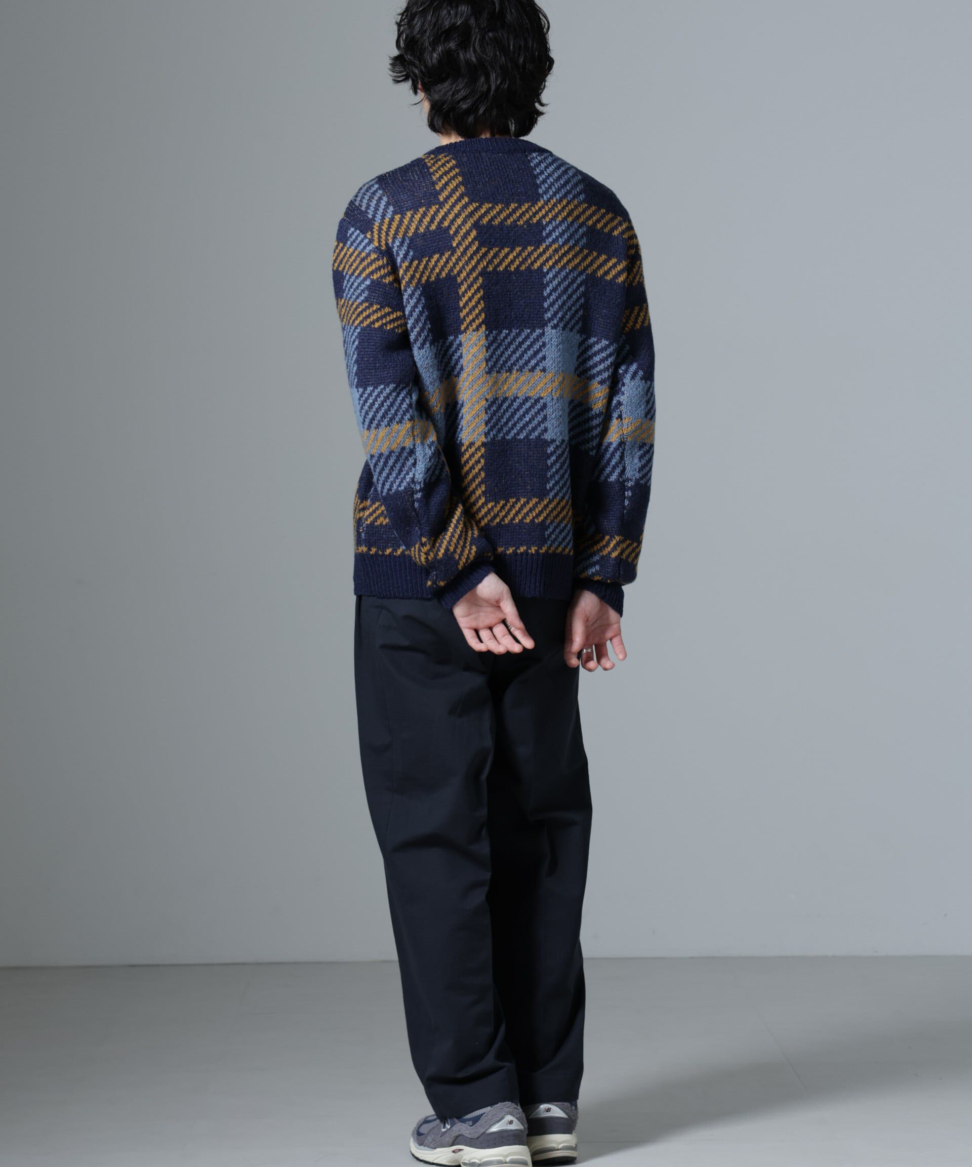 nano･universe「ウールミックスパターンニット」|ニット・セーター|