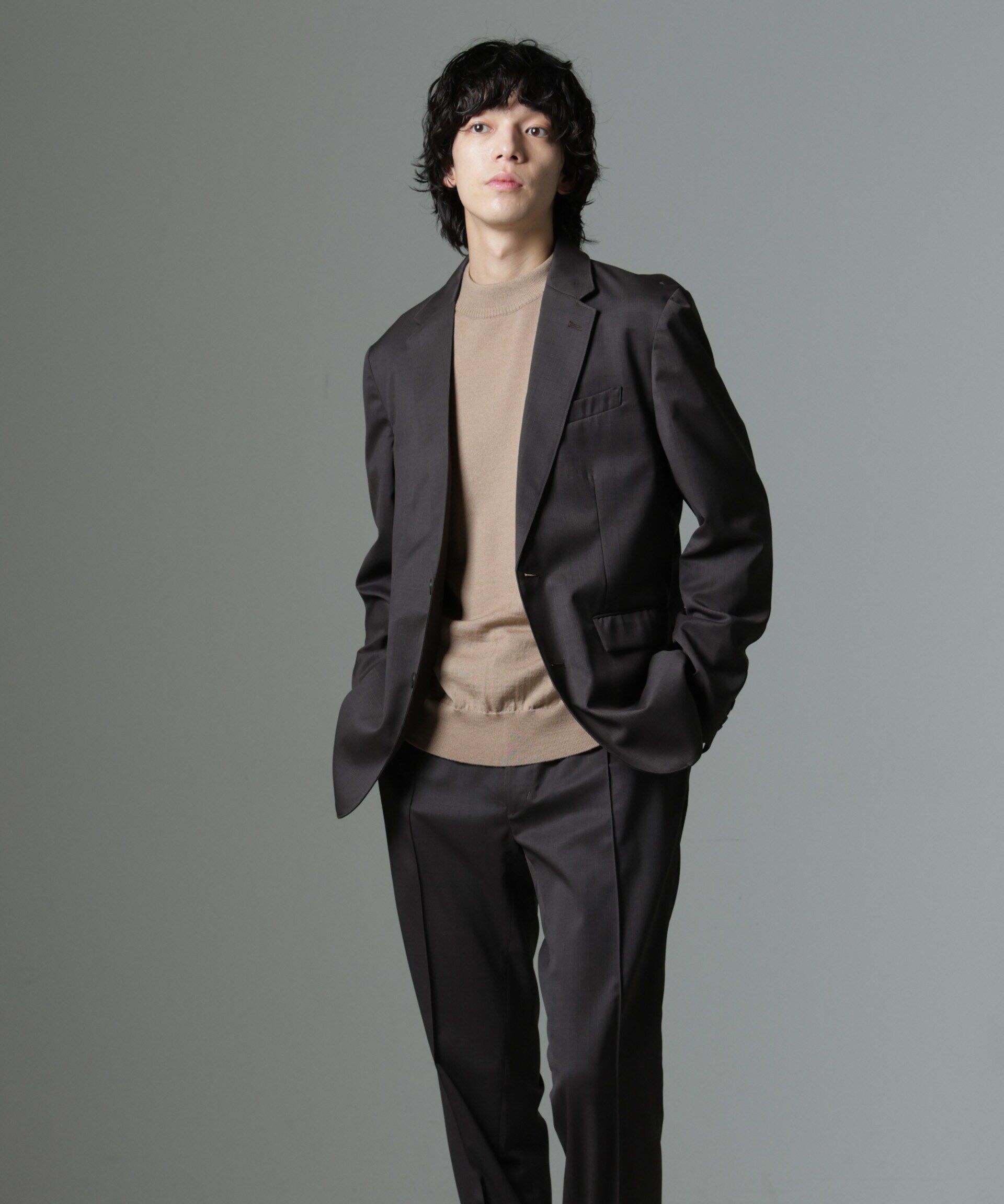 nano･universe「「N JACKET PREMIUM」RENU(R)T/Wシャドーチェックジャケット(セットアップ可)」|スーツ|