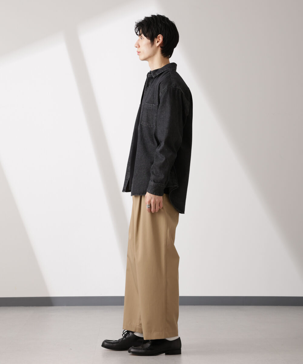 nano･universe「ライトオンスデニムシャツ 長袖」|シャツ・ブラウス|