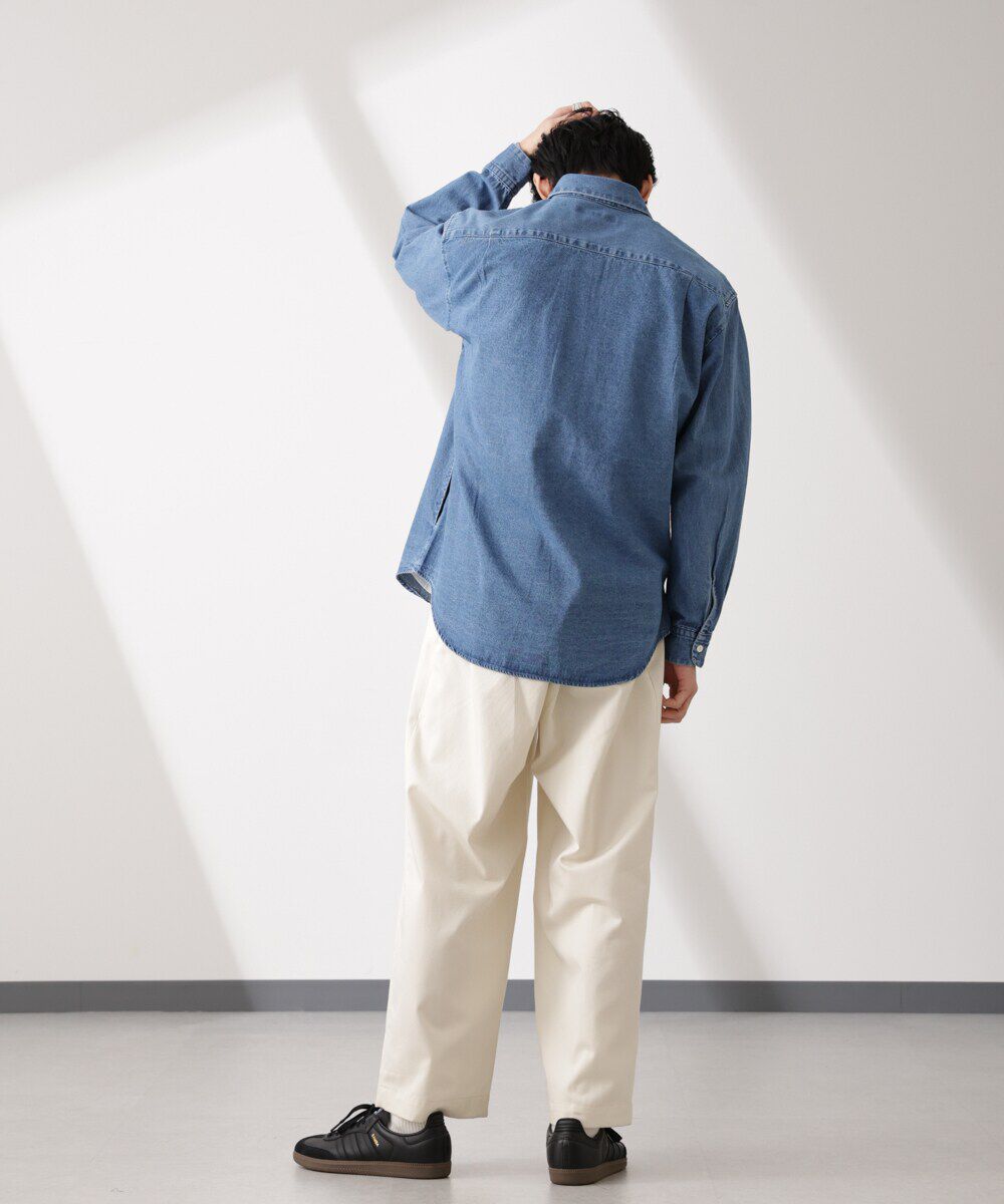 nano･universe「ライトオンスデニムシャツ 長袖」|シャツ・ブラウス|