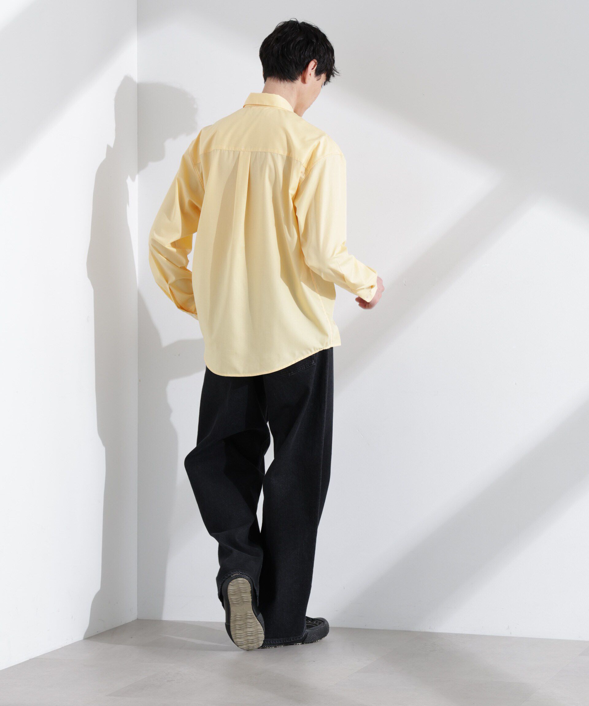 nano･universe「「NJ/CLUB」ロゴ刺繍リラックスレギュラーカラーシャツ」|シャツ・ブラウス|