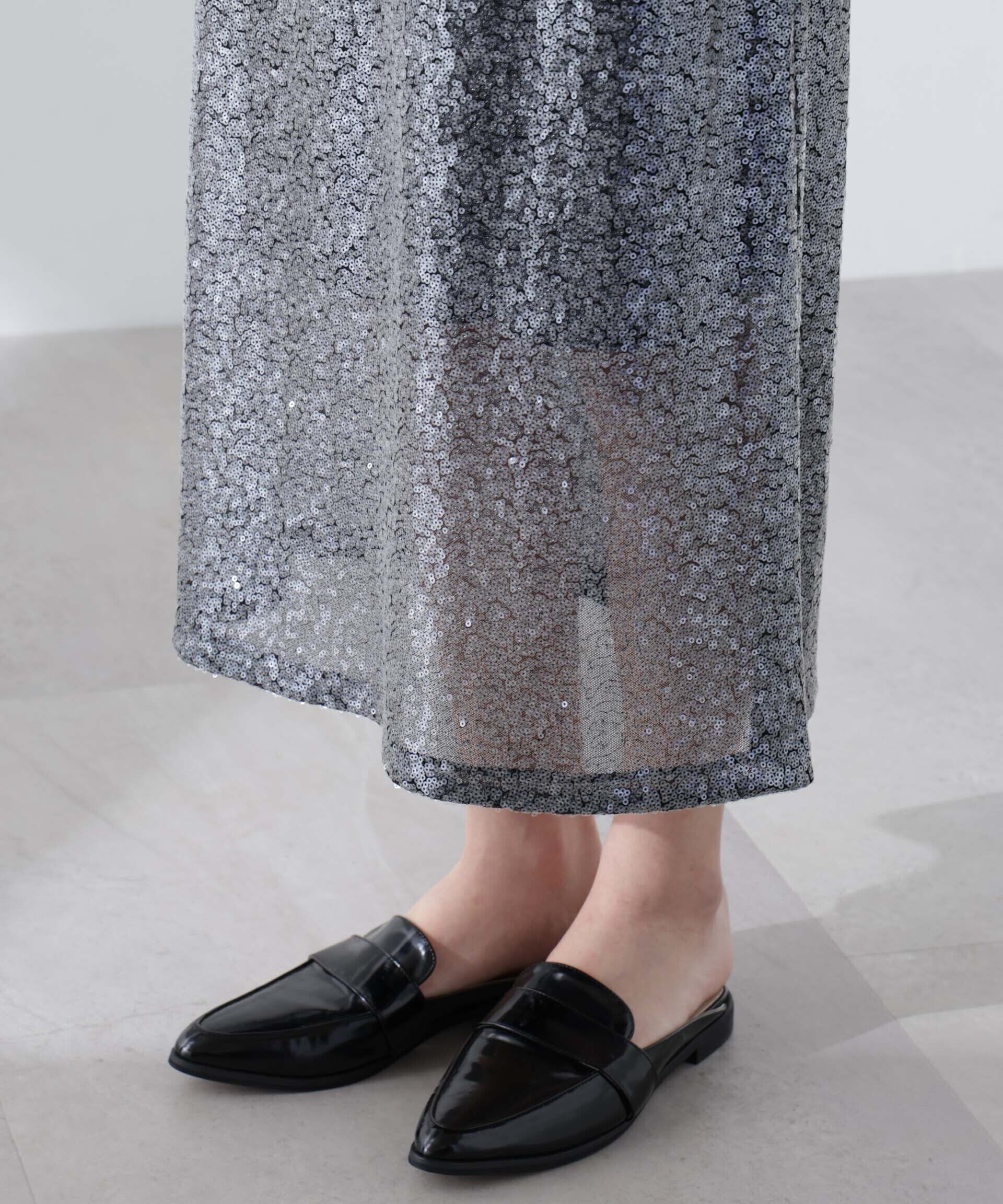 nano･universe「スパンコールスカート」|スカート|