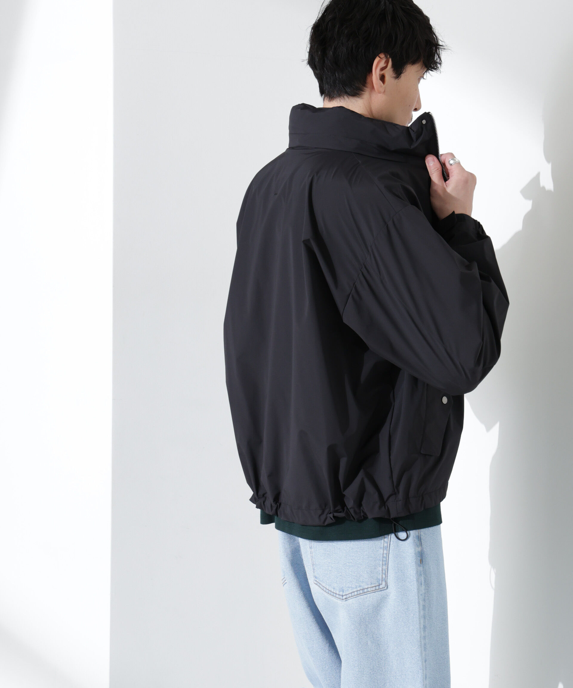 nano･universe「3レイヤースタンドブルゾン」|ブルゾン・スタジャン|