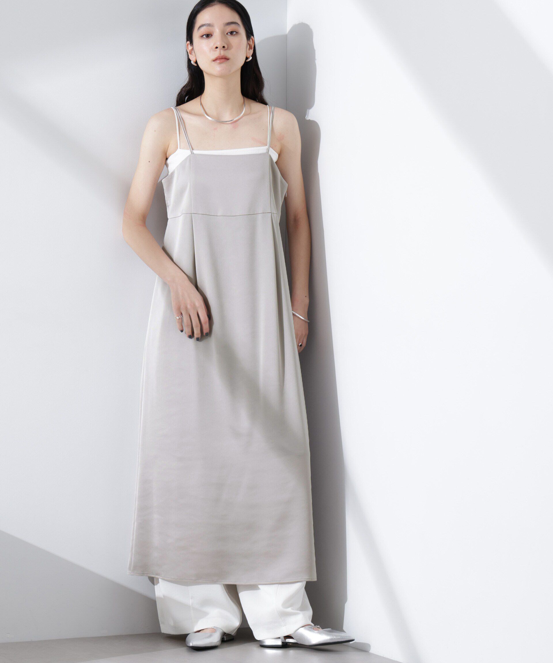 nano･universe「サテンキャミワンピース」|ワンピース|