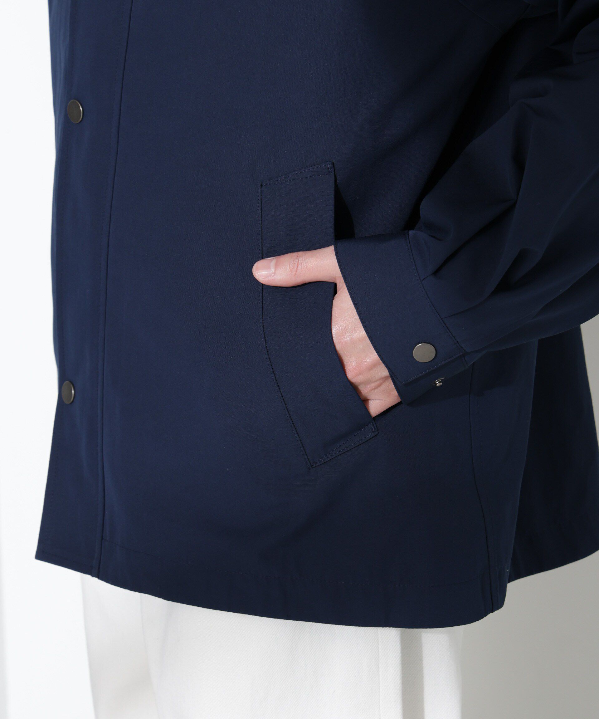 nano･universe「ウェザークロスショートモッズブルゾン」|ブルゾン・スタジャン|