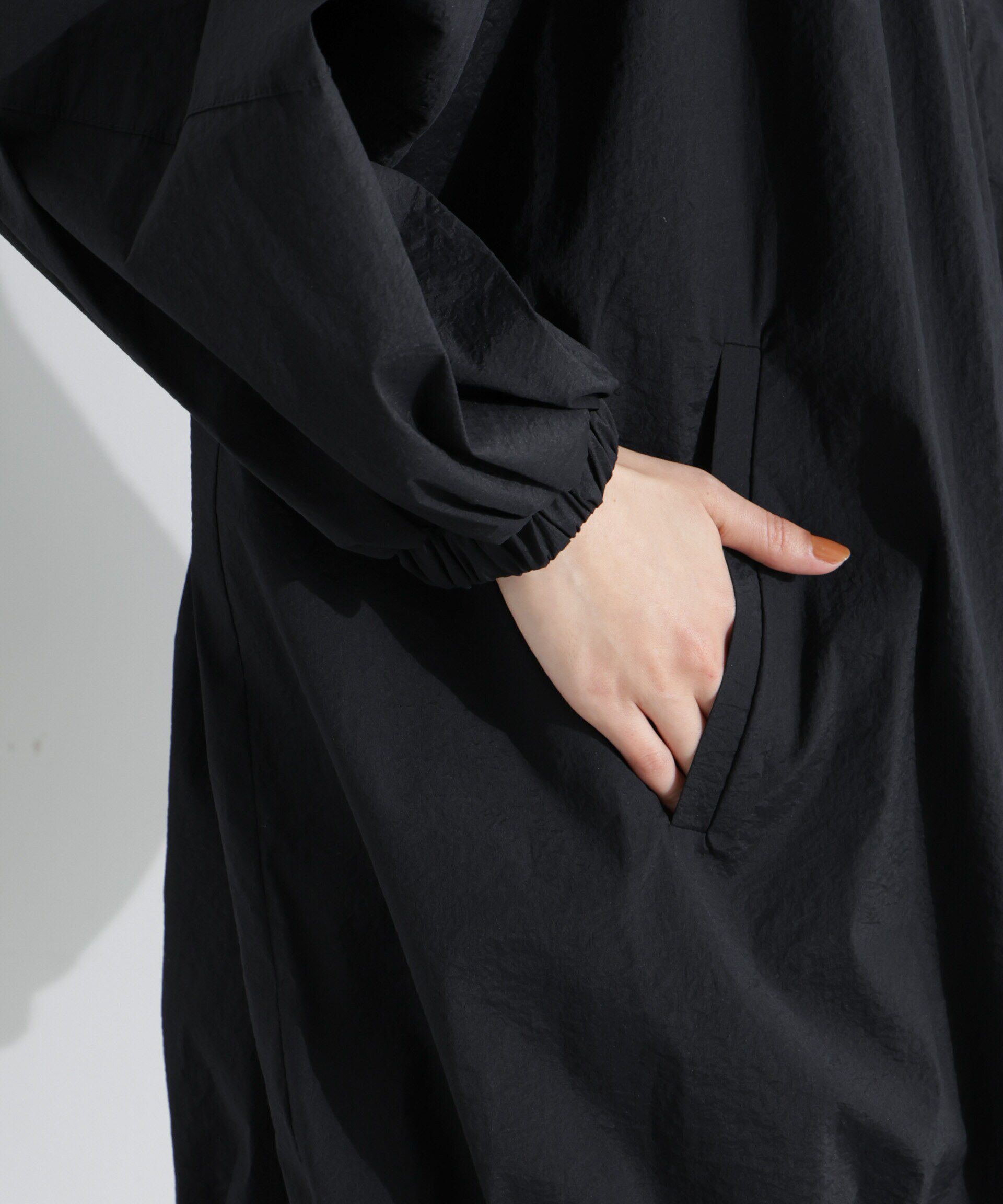 nano･universe「ナイロンワッシャーオーバーサイズライトブルゾン」|ブルゾン・スタジャン|