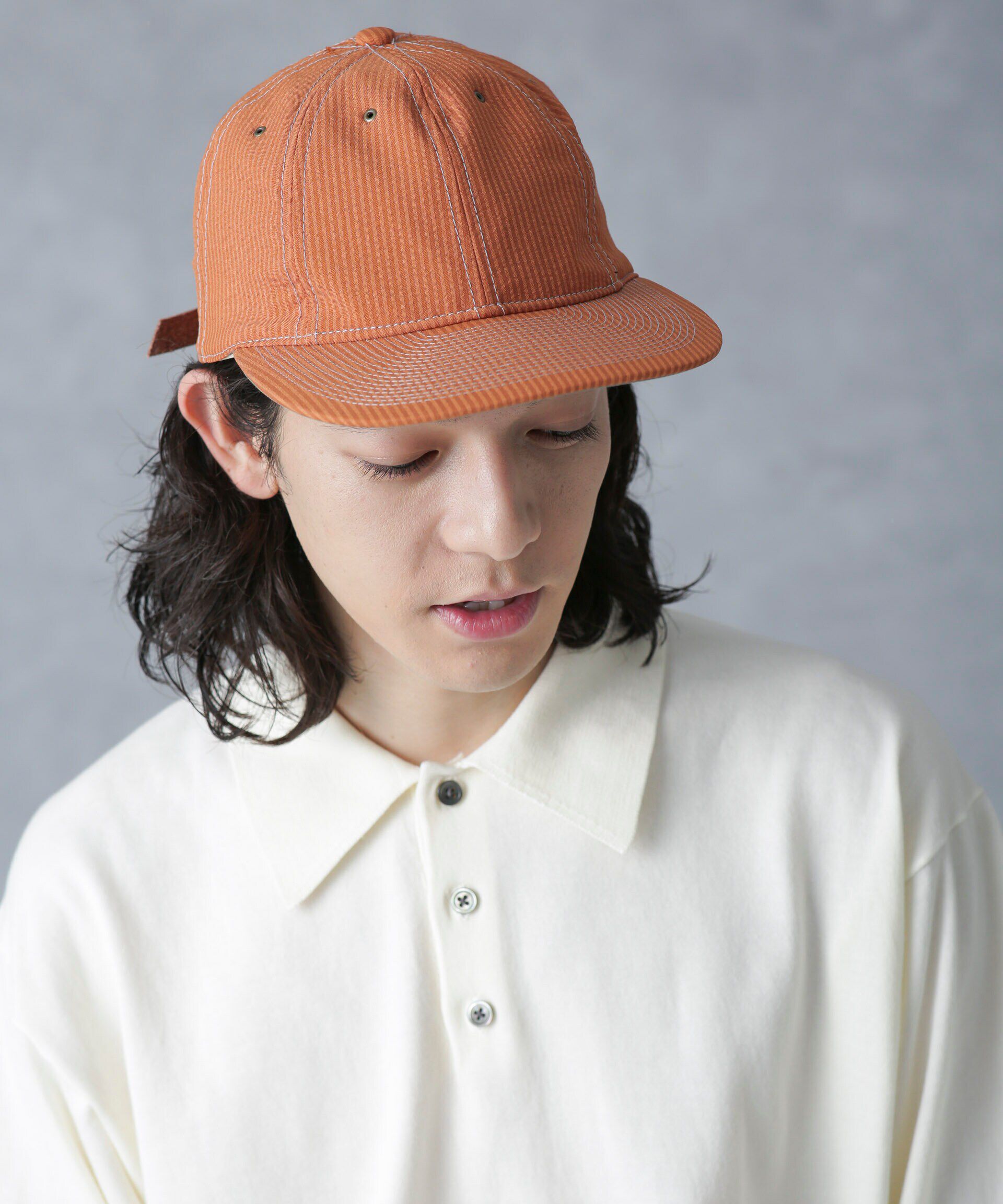 nano･universe「POTEN/別注 SEERSUCKER STITCH CAP」|キャップ・キャスケット|