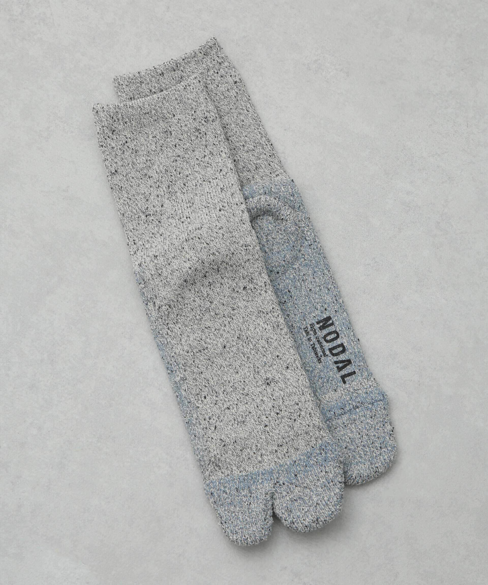 nano･universe「NODAL/Cotton Silk Socks」|ソックス|グレー
