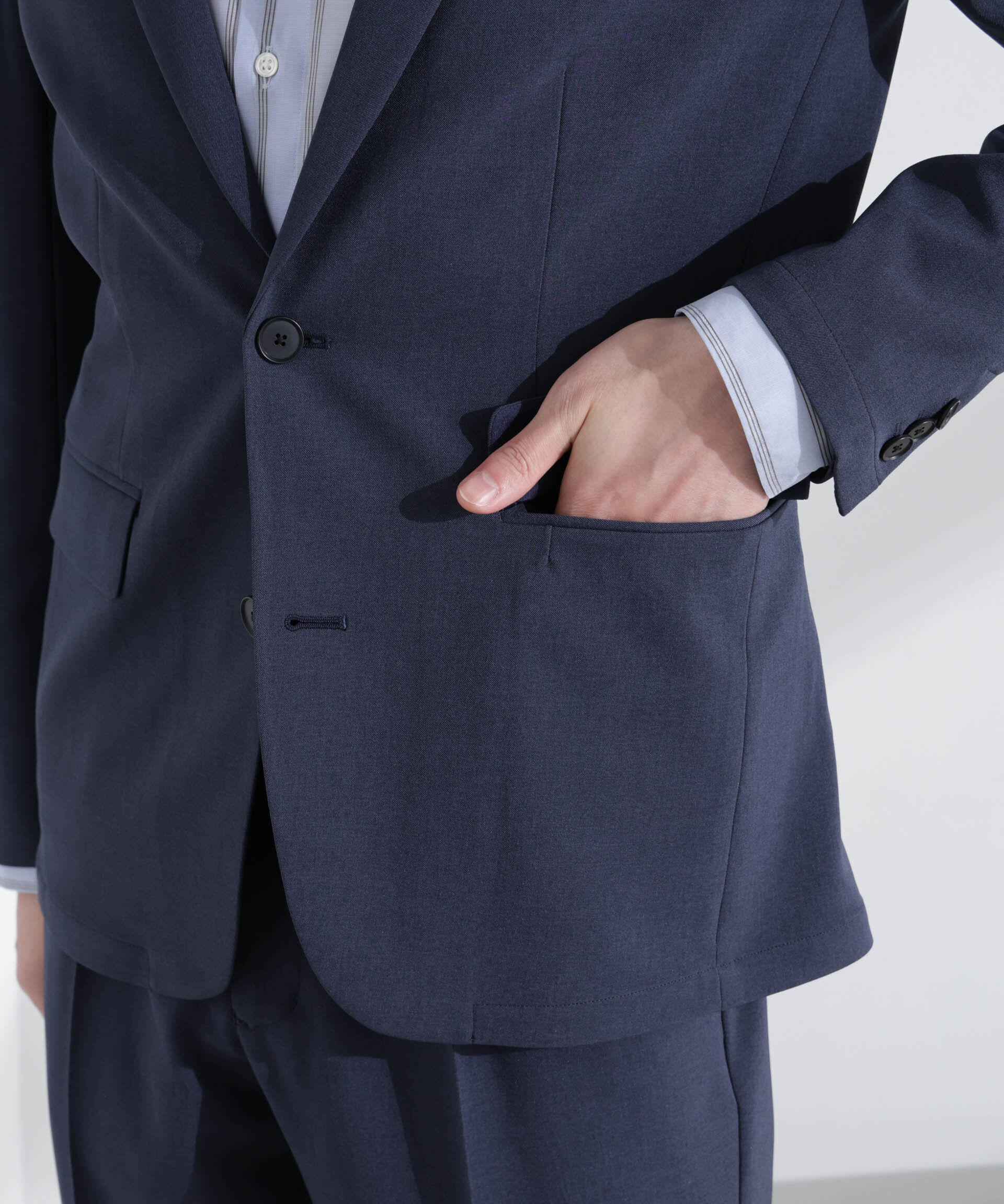 nano･universe「「Damerino」メランジドライツイル4WAYストレッチセットアップ」|スーツ|