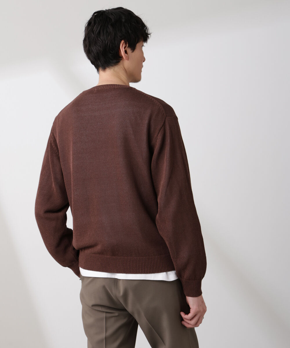 nano･universe「クルーネック シアーニット」|ニット・セーター|