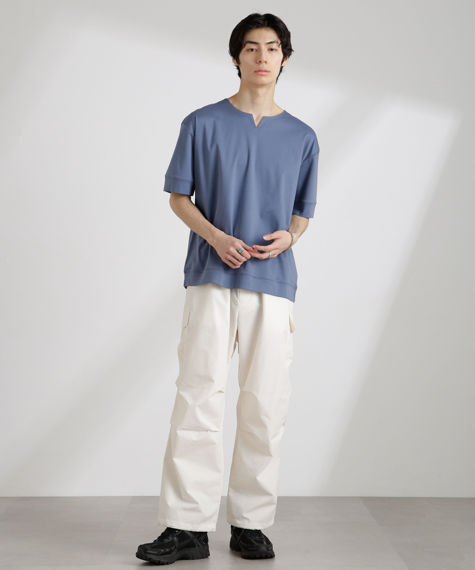 nano･universe「CNリラックスカーゴパンツ」|チノ|