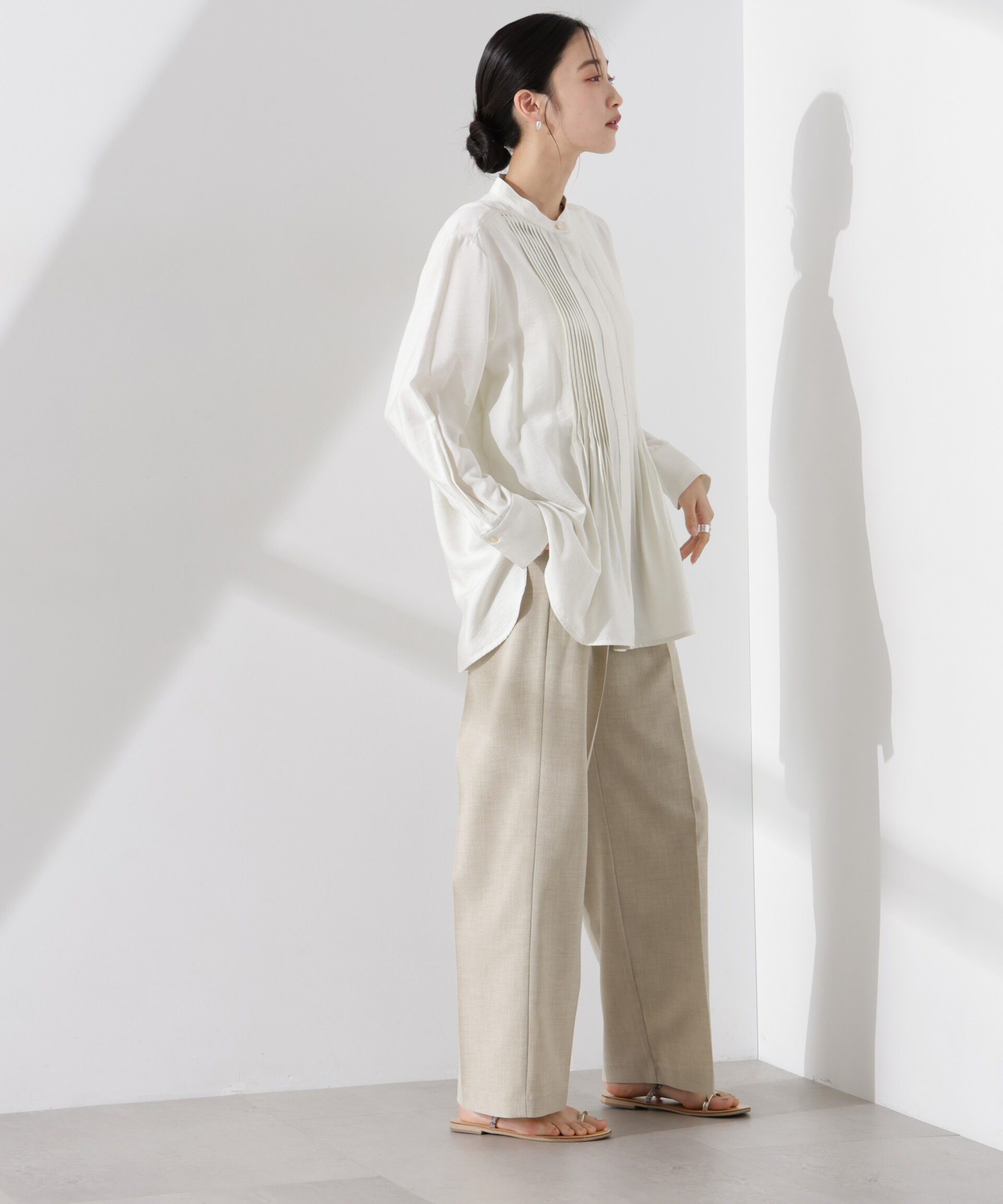 nano･universe「多機能素材スラックス(セットアップ可)」|チノ|