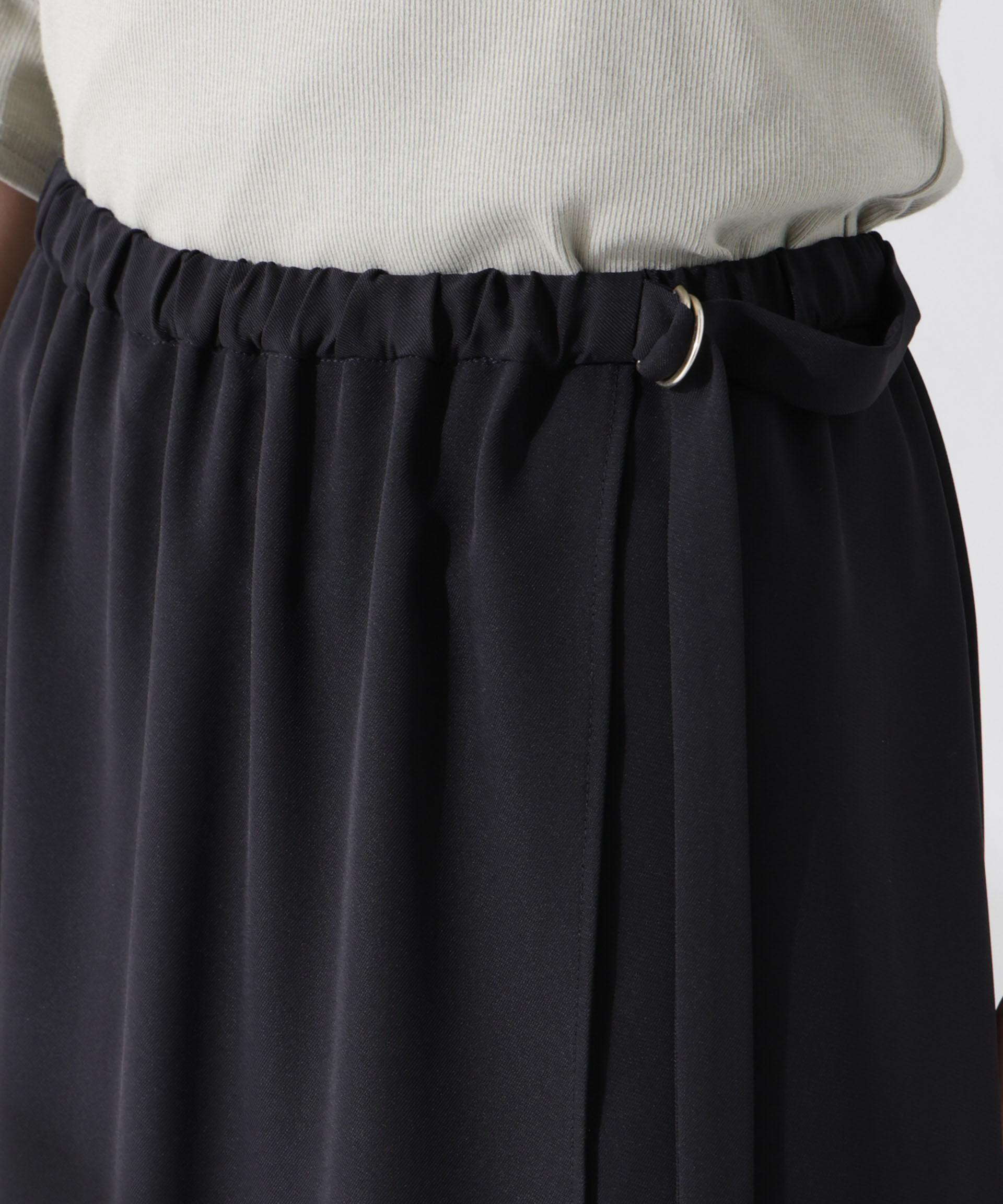 nano･universe「ラップスカート付きツイルパンツ」|チノ|