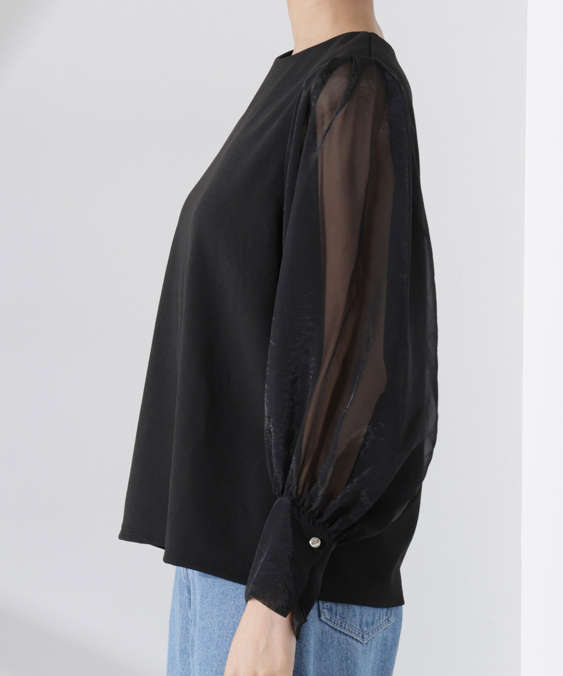 nano･universe「ｵｰｶﾞﾝｼﾞｰｽﾘｰﾌﾞｺﾝﾋﾞｶｯﾄｼﾞｮｰｾﾞｯﾄﾄｯﾌﾟｽ(」|Tシャツ・カットソー|