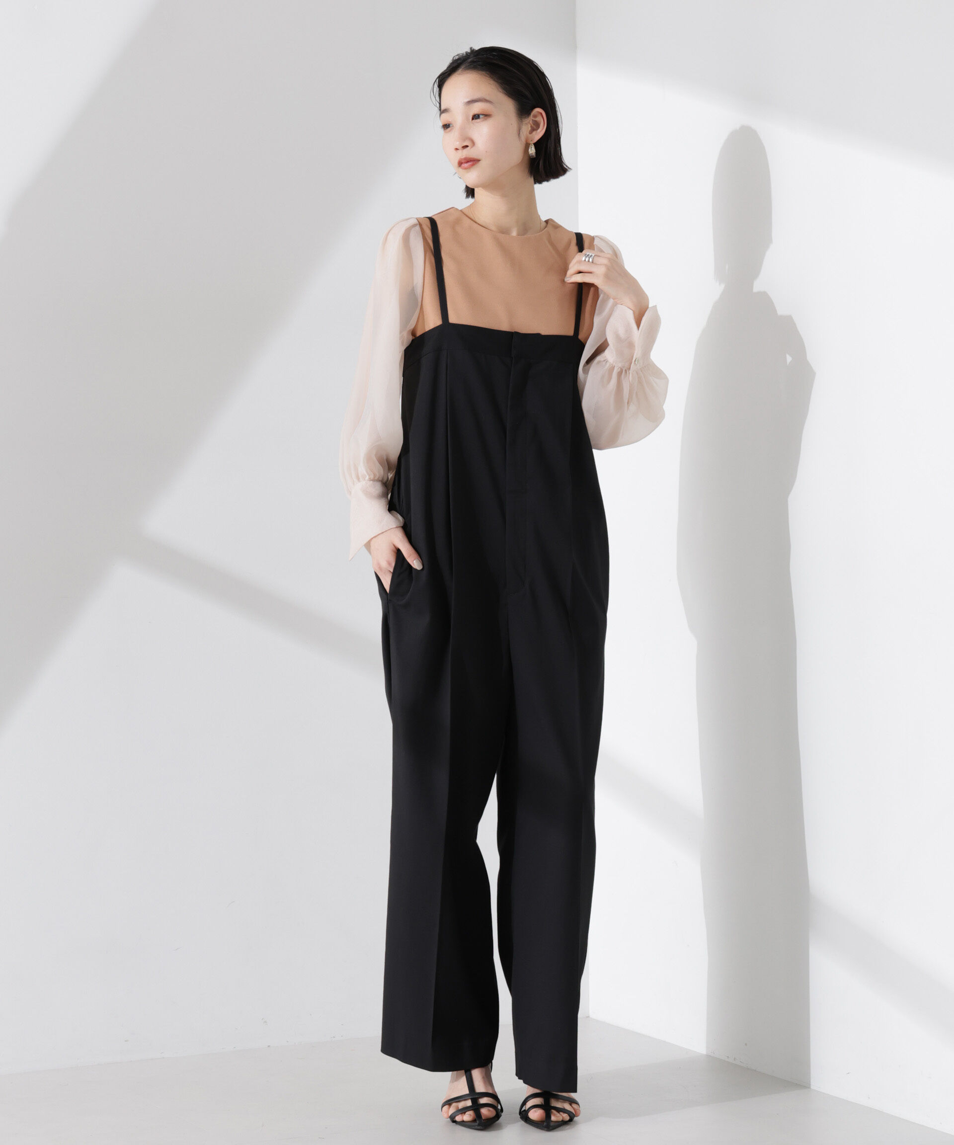 nano･universe「ｵｰｶﾞﾝｼﾞｰｽﾘｰﾌﾞｺﾝﾋﾞｶｯﾄｼﾞｮｰｾﾞｯﾄﾄｯﾌﾟｽ(」|Tシャツ・カットソー|