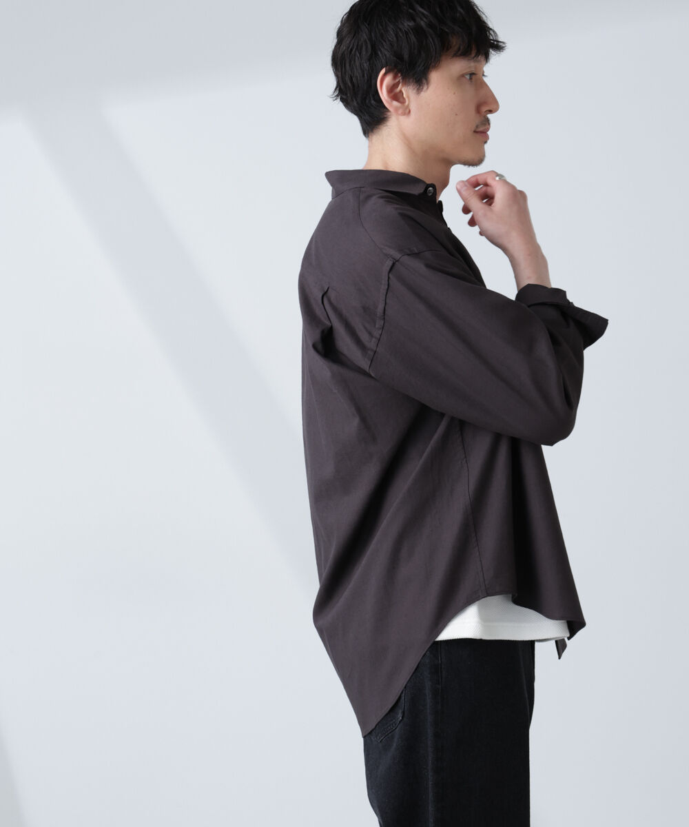 nano･universe「「BELGIUM LINEN FABRICS」リネンコットンレギュラーシャツ」|シャツ・ブラウス|