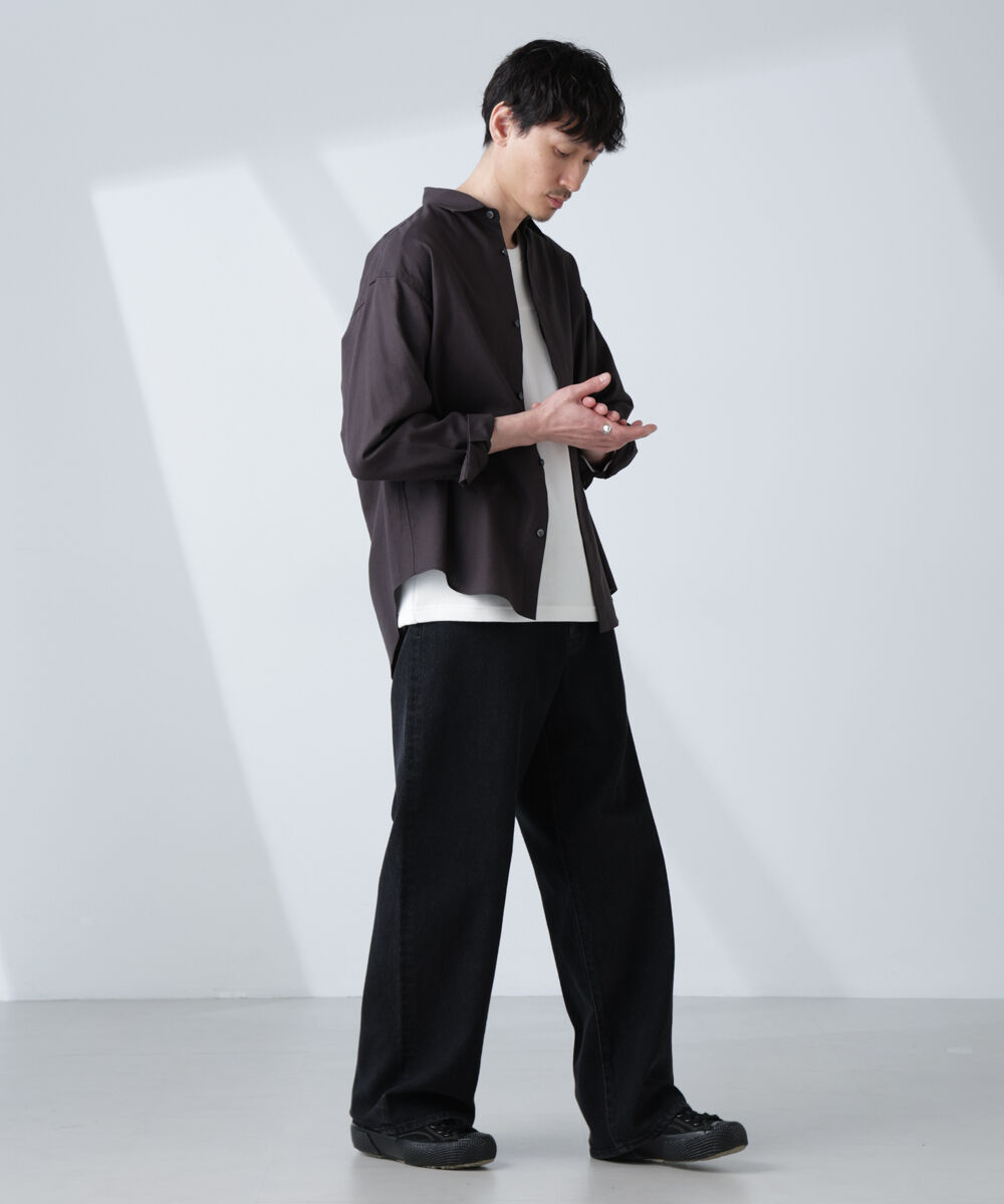 nano･universe「「BELGIUM LINEN FABRICS」リネンコットンレギュラーシャツ」|シャツ・ブラウス|