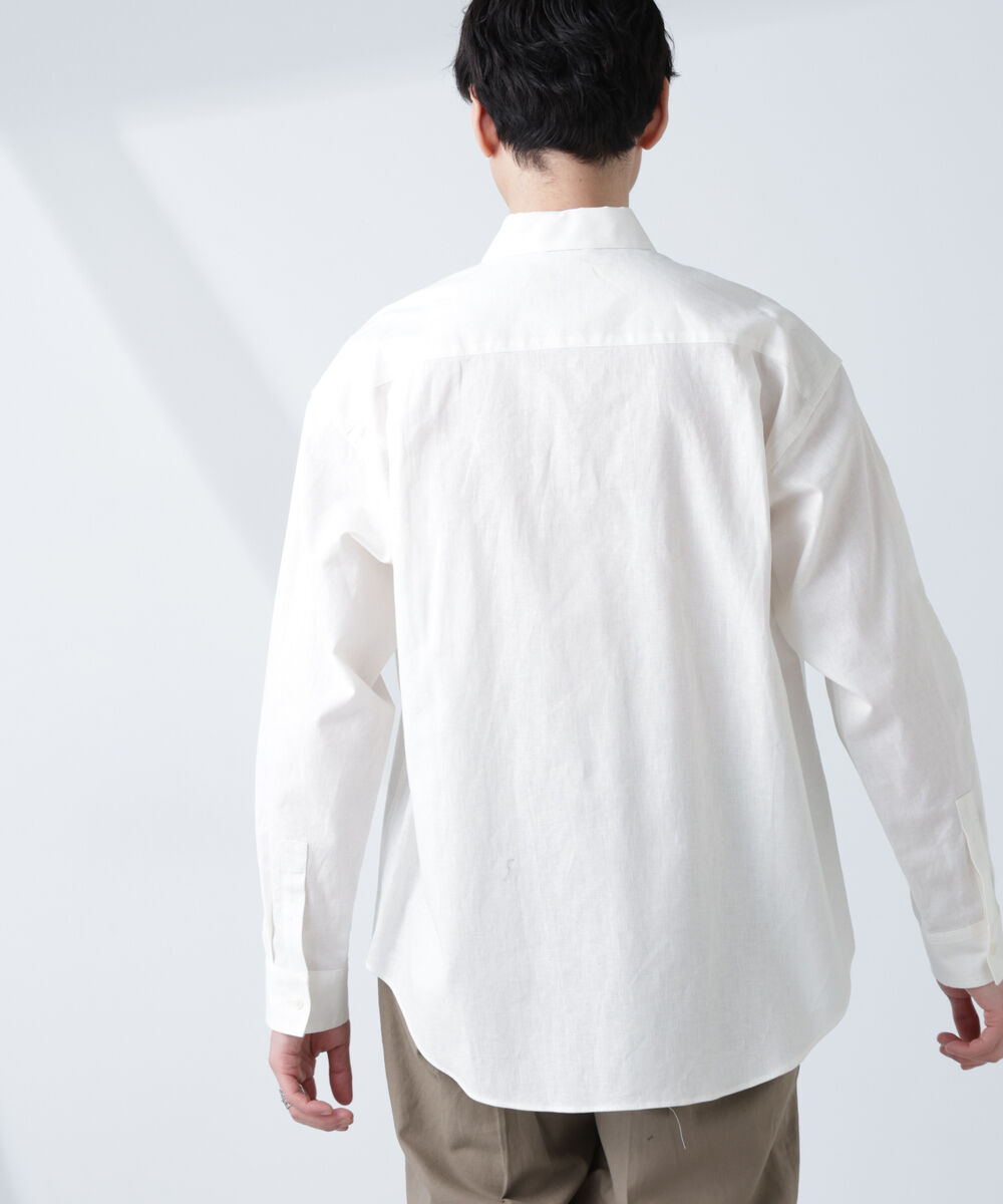 nano･universe「「BELGIUM LINEN FABRICS」リネンコットンレギュラーシャツ」|シャツ・ブラウス|