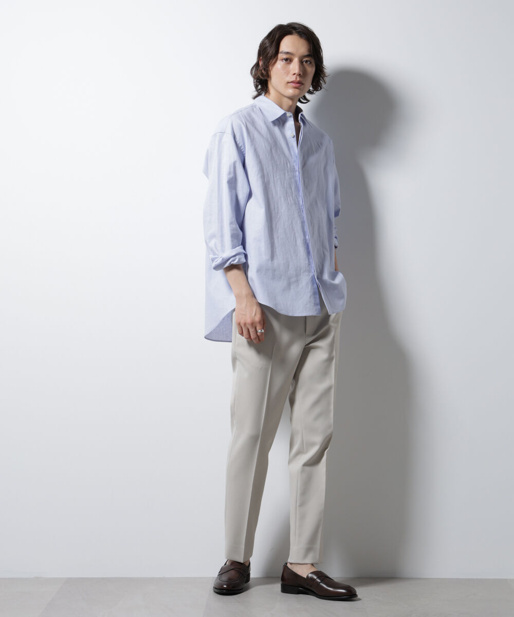 nano･universe「「BELGIUM LINEN FABRICS」リネンコットンレギュラーシャツ」|シャツ・ブラウス|