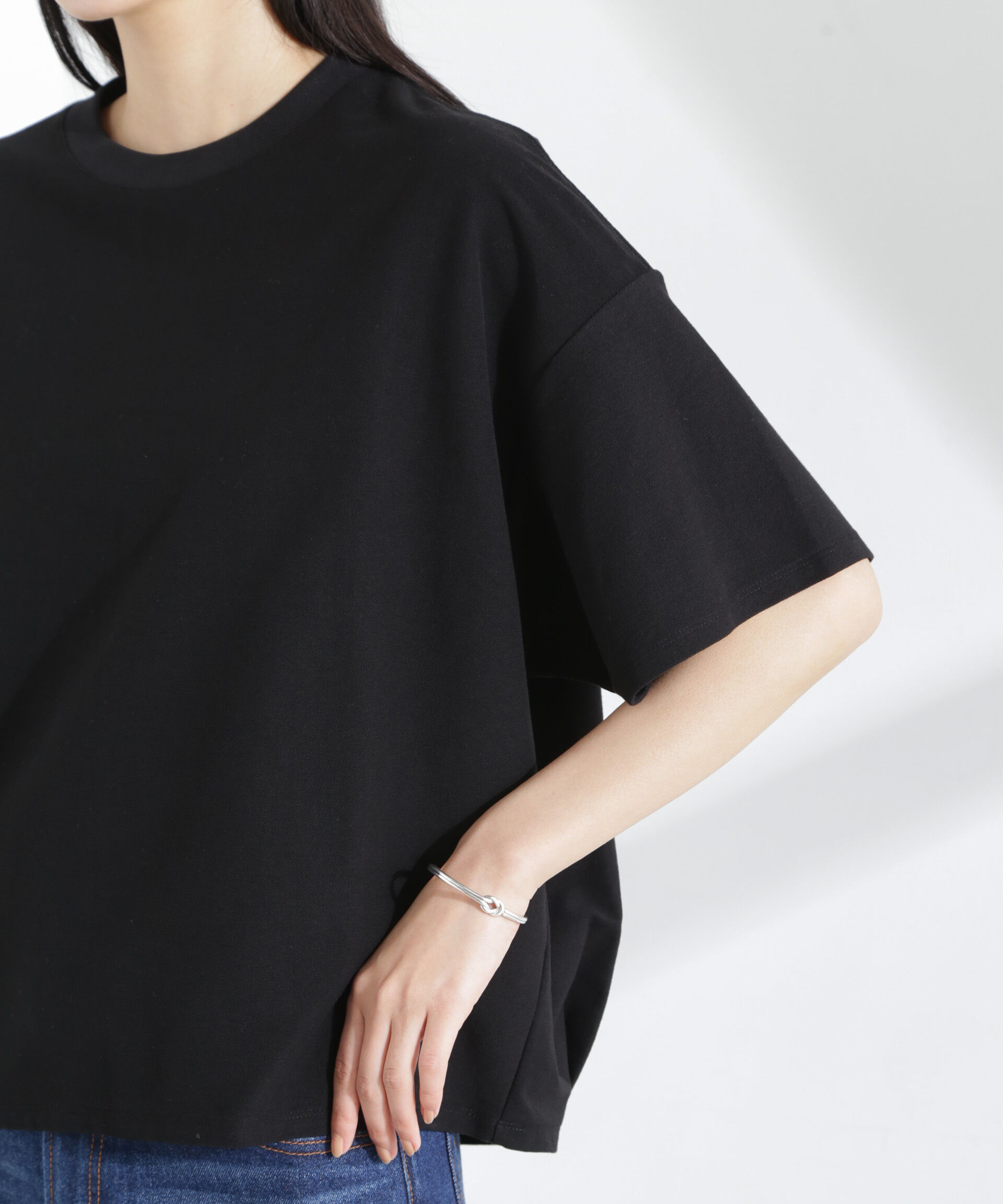 nano･universe「「MC」coveross(R)ツイル調 冷感プレーティング天竺Tシャツ」|Tシャツ・カットソー|