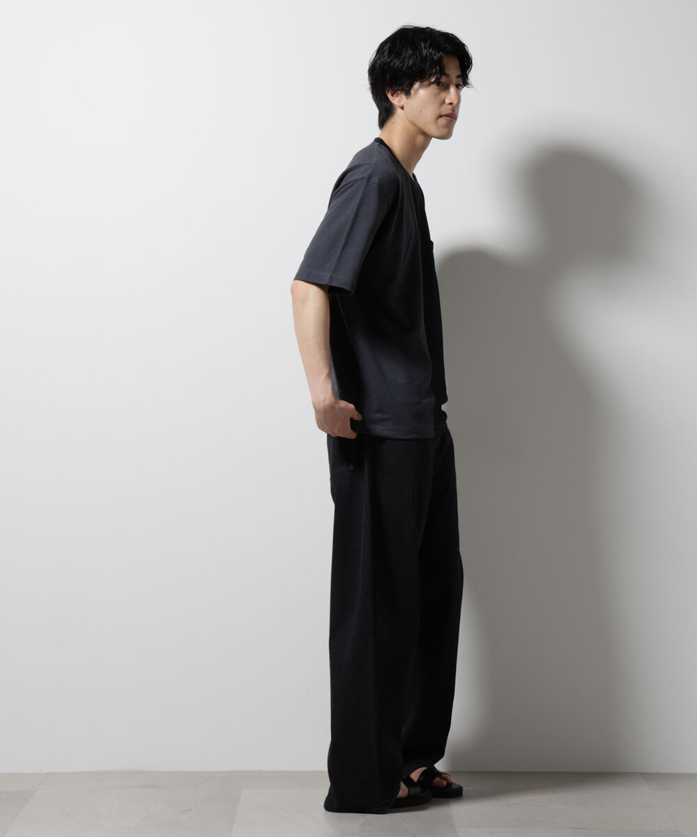 nano･universe「リンクスカノコ コンビTシャツ 半袖」|Tシャツ・カットソー|