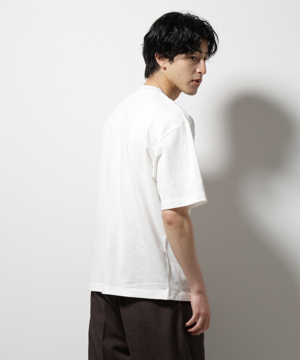 nano･universe「リンクスカノコ コンビTシャツ 半袖」|Tシャツ・カットソー|