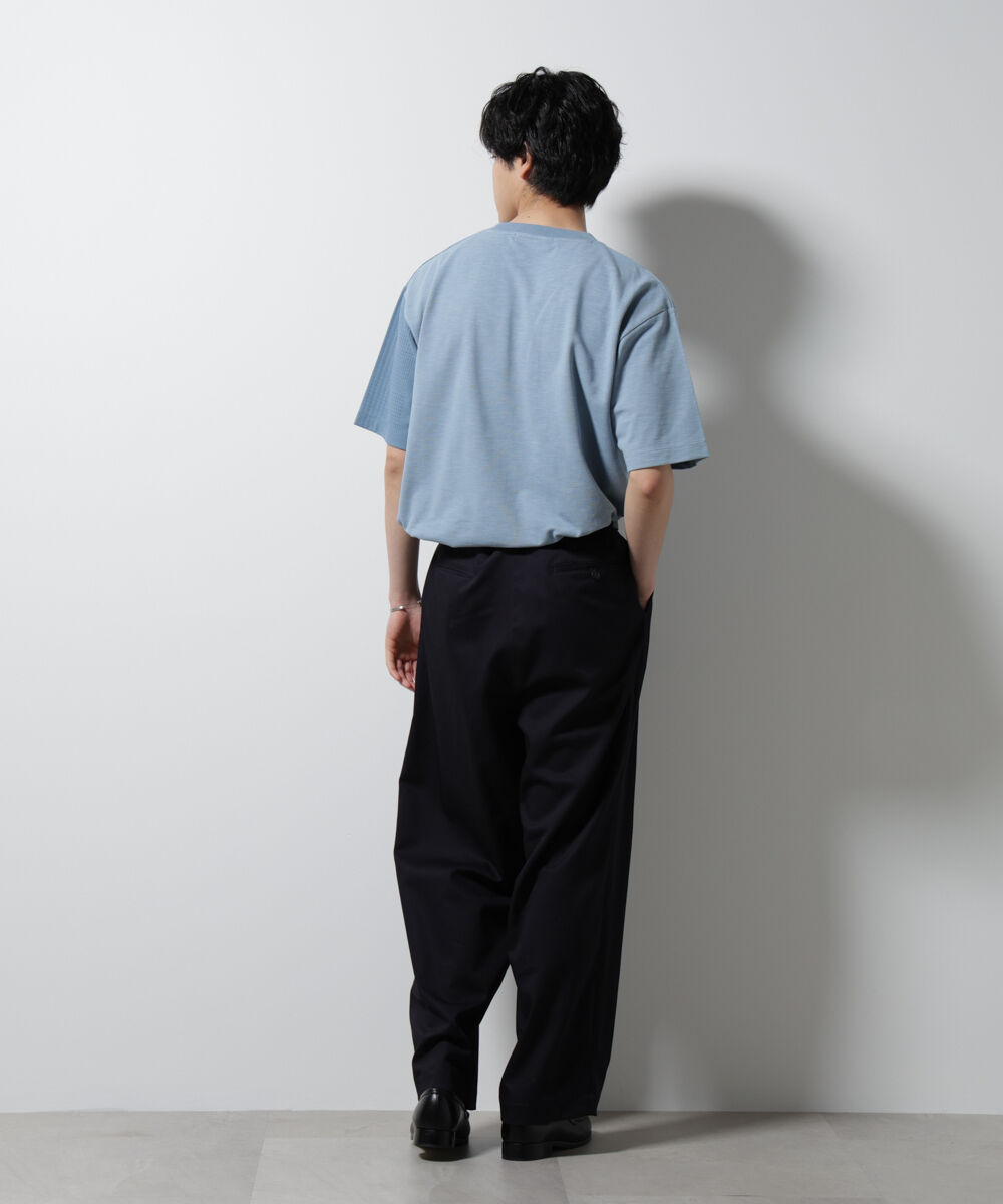 nano･universe「リンクスカノコ コンビTシャツ 半袖」|Tシャツ・カットソー|