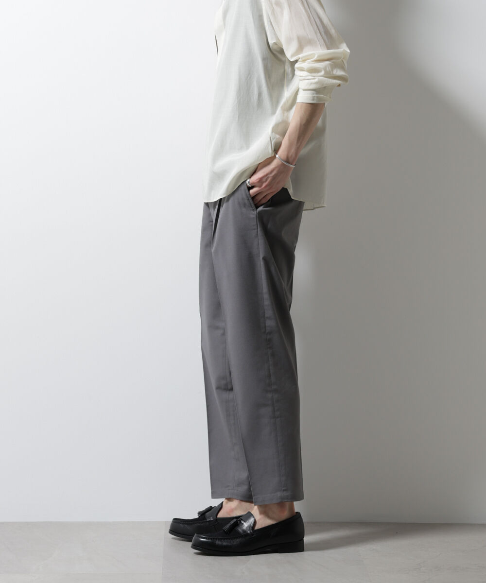 nano･universe「サイドシャーリング リネンパンツ」|チノ|