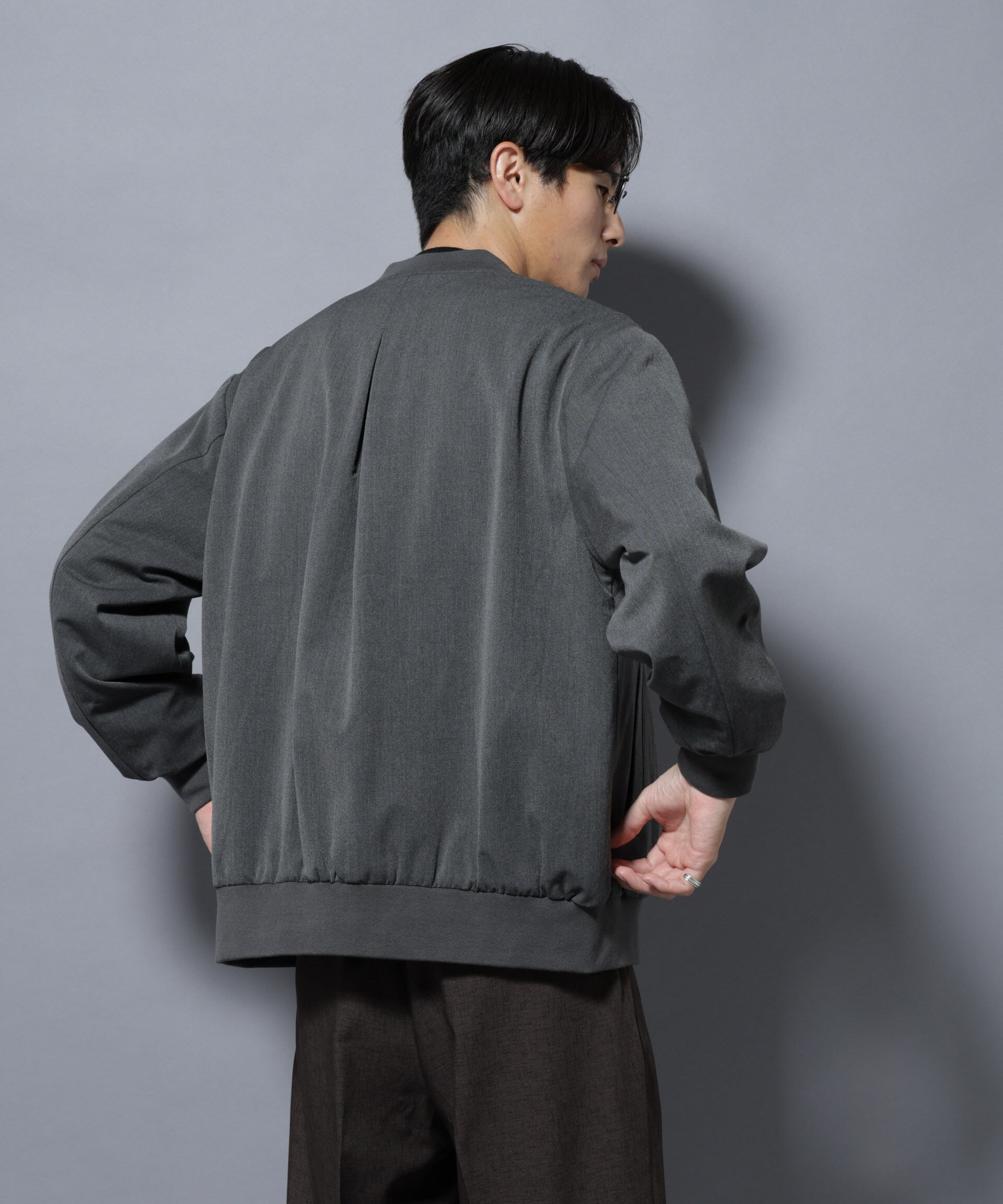 nano･universe「TRインタックMA-1」|ブルゾン・スタジャン|