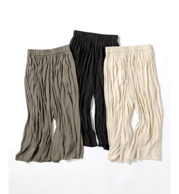 組曲「【ウエストゴム・WEB限定】シアープリーツライクシフォン パンツ」|その他|