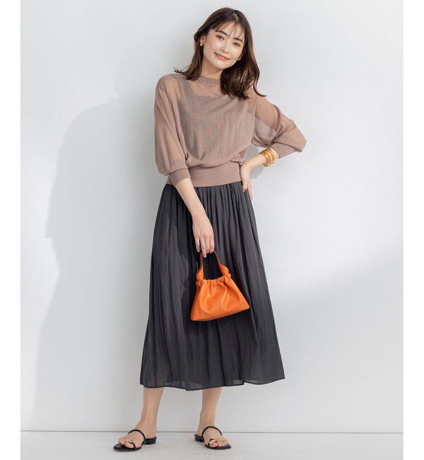 組曲「【ウエストゴム・WEB限定】シアープリーツライクシフォン パンツ」|その他|