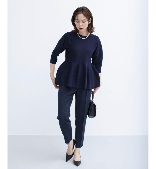 組曲「【WEB限定】スポンディッシュペプラム ニット」|ニット・セーター|