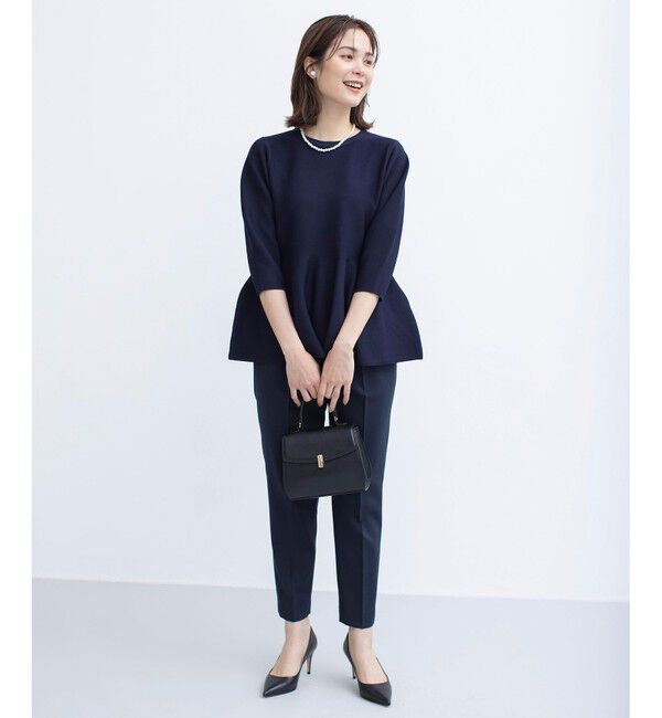 組曲「【WEB限定】スポンディッシュペプラム ニット」|ニット・セーター|