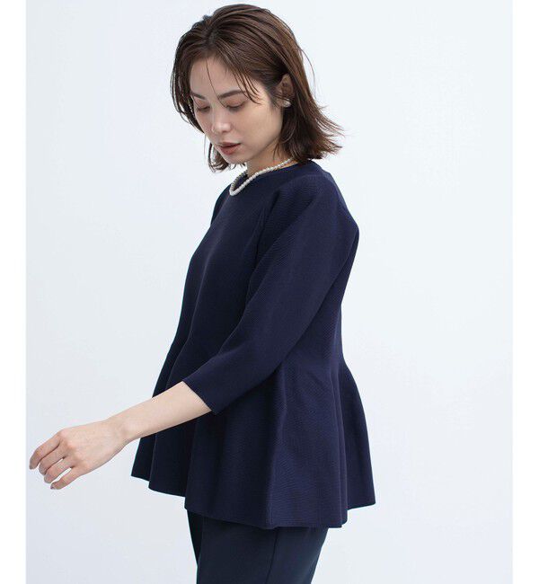 組曲「【WEB限定】スポンディッシュペプラム ニット」|ニット・セーター|