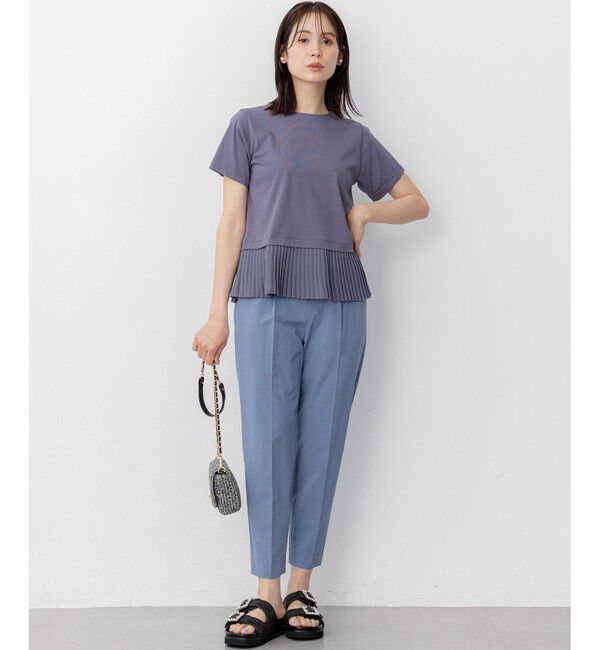 組曲「クールプレーティング天竺プリーツ カットソー」|Tシャツ・カットソー|