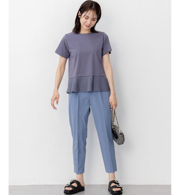 組曲「クールプレーティング天竺プリーツ カットソー」|Tシャツ・カットソー|