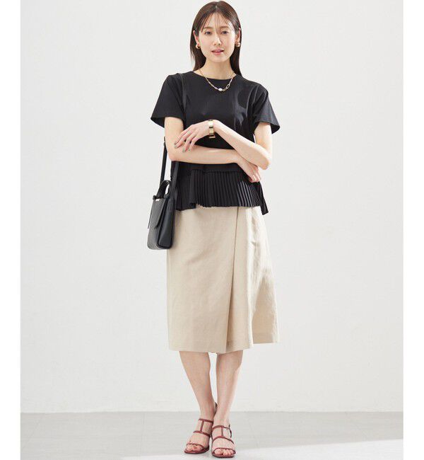 組曲「クールプレーティング天竺プリーツ カットソー」|Tシャツ・カットソー|