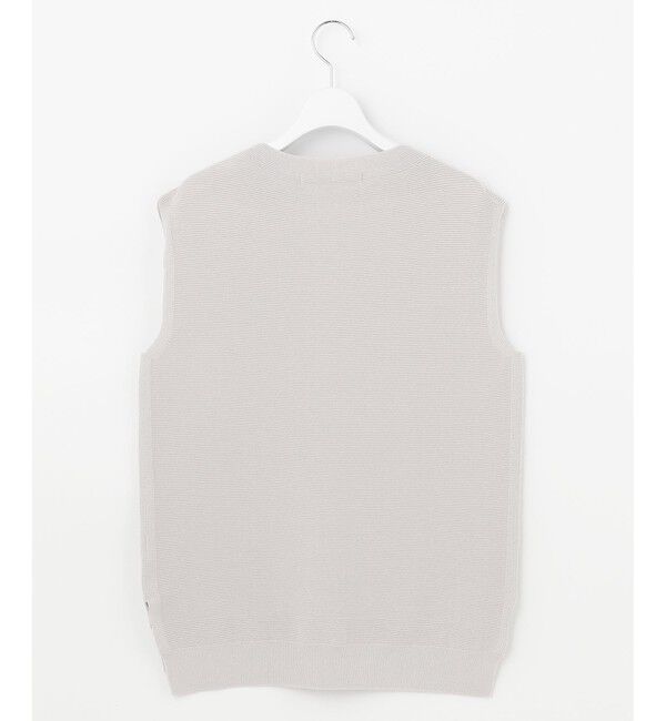 自由区「【洗える/シーズンレス】コットンストレッチホールガーメント ニットベスト」|ベスト・ジレ|