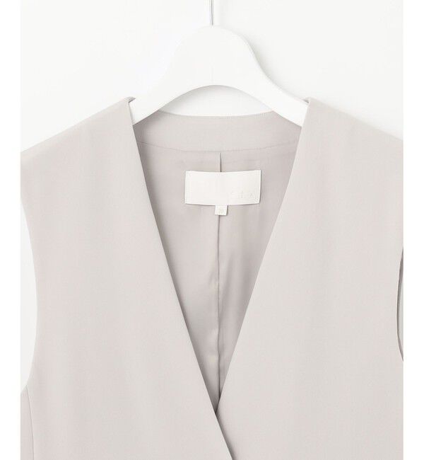 自由区「【セットアップ対応・洗える】トリアセダブルクロス ジレ」|ベスト・ジレ|